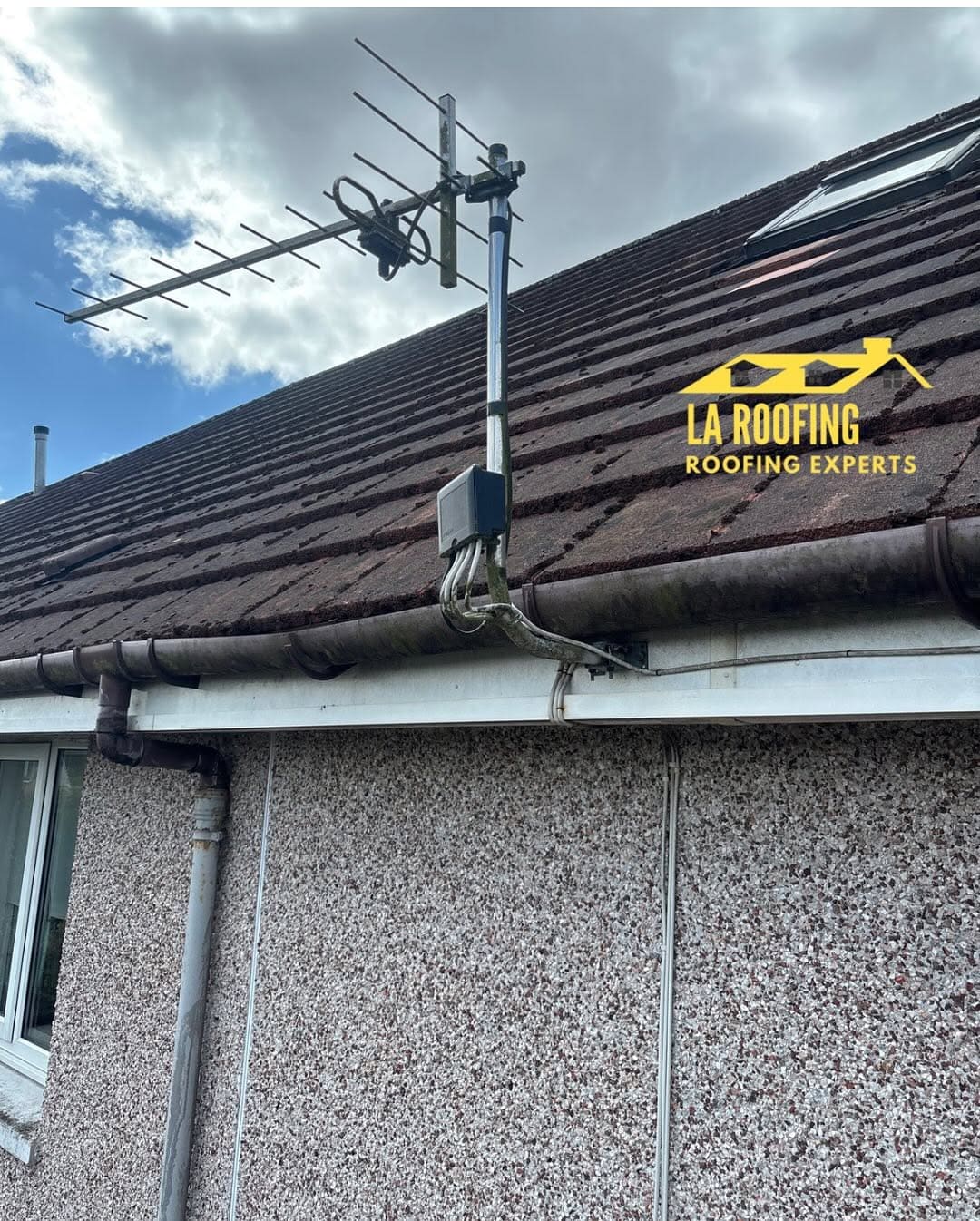 Roofline with new roof window